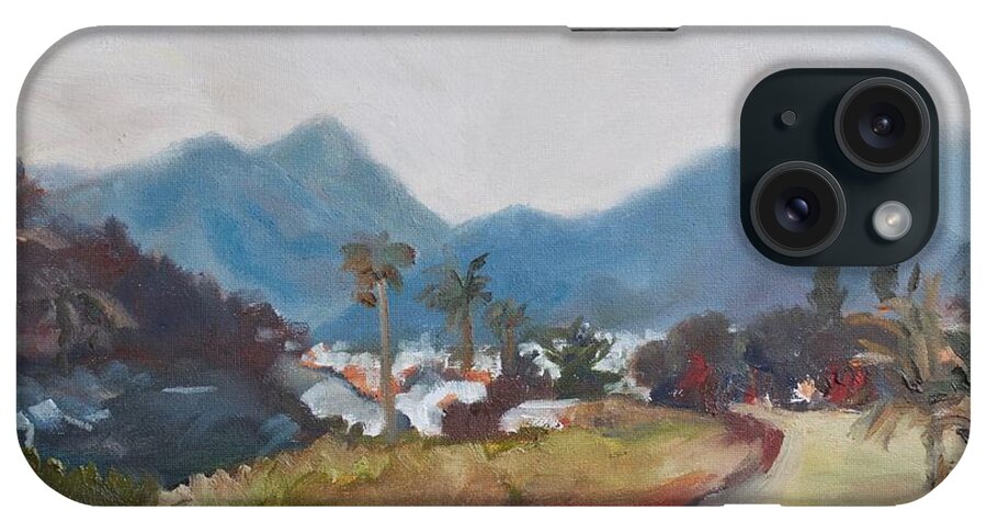  iPhone Case featuring the painting Iao Mountains by Margaret Elliott