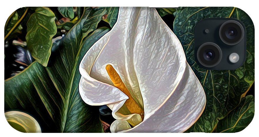 Calla Lily iPhone Case featuring the digital art Ice Cream Calla Lily by Pennie McCracken
