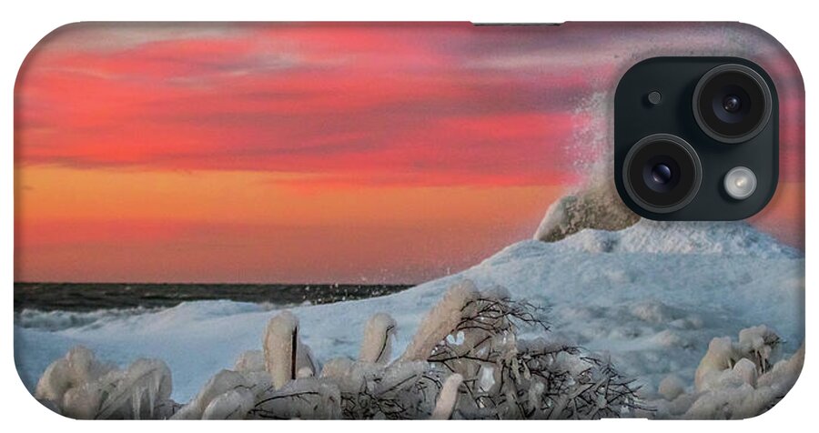 Ice Volcano iPhone Case featuring the photograph Ice volcano by Sandy Roe