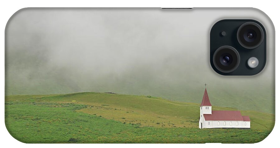 Iceland iPhone Case featuring the photograph Icelandic Chapel by Joe Bonita