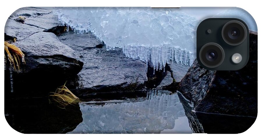 Ice iPhone Case featuring the photograph Icy Reflections by Sandra Updyke