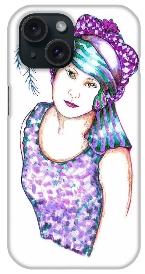Drawing iPhone Case featuring the drawing If Only by Joy Calonico