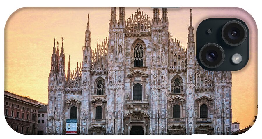 Joan Carroll iPhone Case featuring the photograph Il Duomo Milan Morning by Joan Carroll