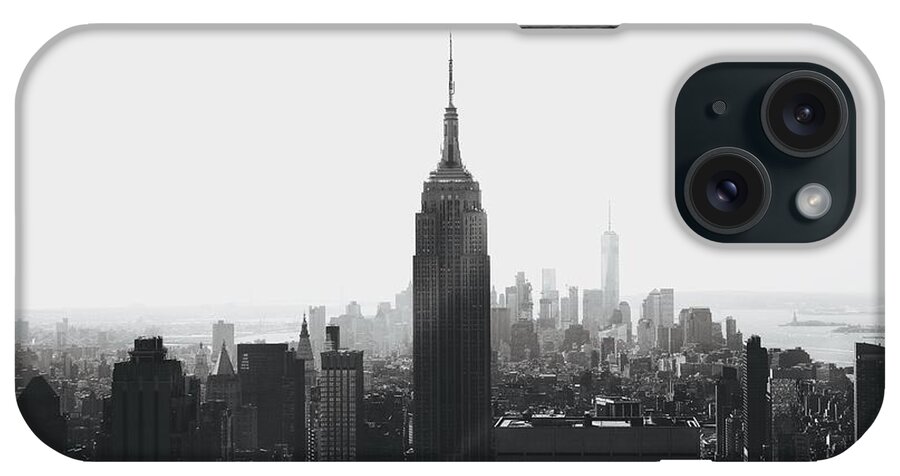 Nyc iPhone Case featuring the photograph I'll take Manhattan by J Montrice