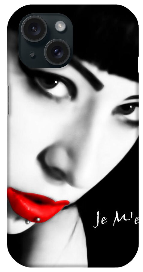 Red Lips iPhone Case featuring the photograph I'm Bored by Bruce Gannon