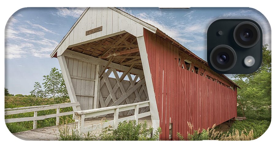 Imes Covered Bridge iPhone Case featuring the photograph Imes Covered Bridge by Susan Rissi Tregoning