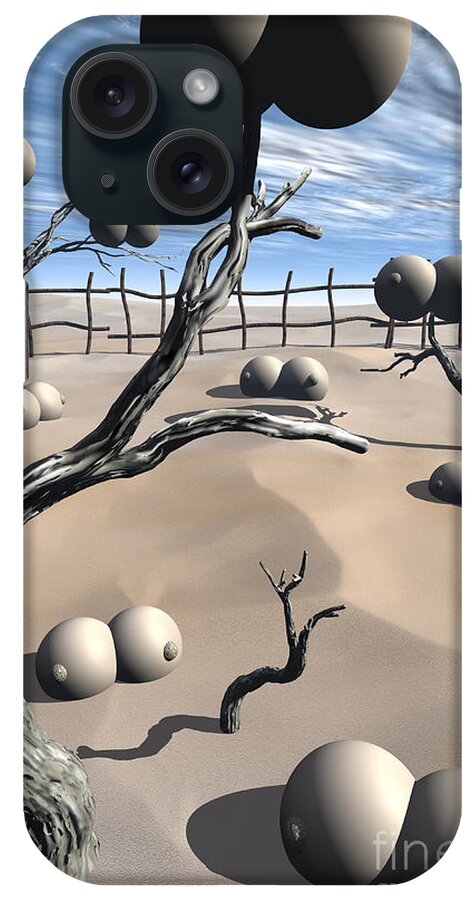 Humor iPhone Case featuring the digital art Imm Plants by Richard Rizzo