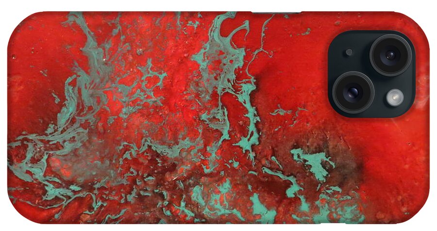 Abstract iPhone Case featuring the painting Impromptu by Soraya Silvestri
