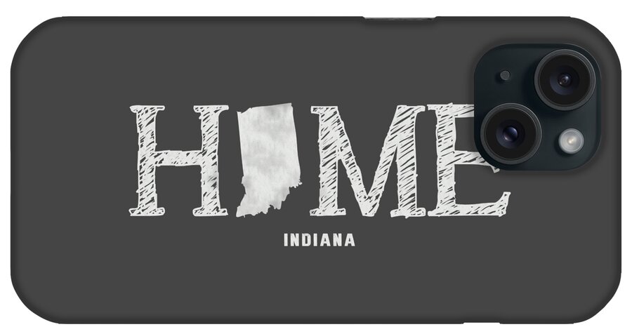 Indiana iPhone Case featuring the mixed media IN Home by Nancy Ingersoll