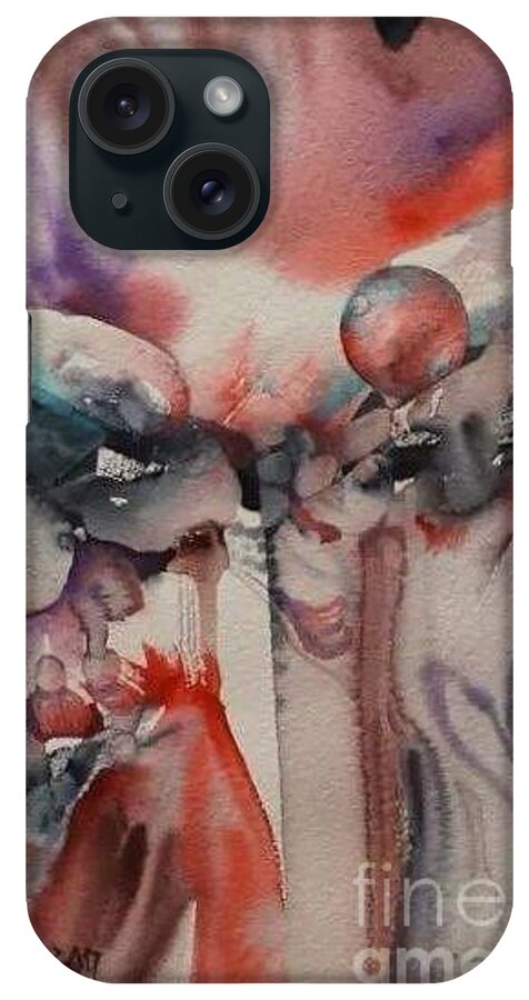  iPhone Case featuring the painting In the Balance by Donna Acheson-Juillet
