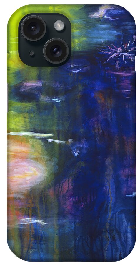 Abstract iPhone Case featuring the painting In the Flow by Tara Moorman