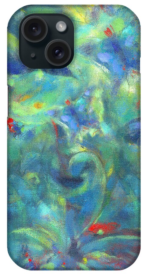 Flowers iPhone Case featuring the painting In the Garden by Nato Gomes