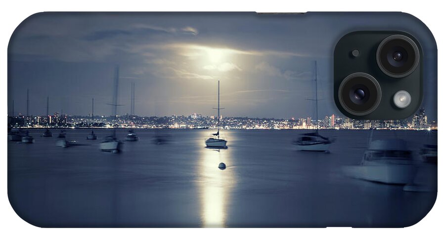 San Diego iPhone Case featuring the photograph Caught In The Light San Diego Harbor by Joseph S Giacalone