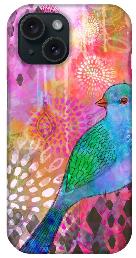 Bird iPhone Case featuring the painting In the Mist by Robin Mead