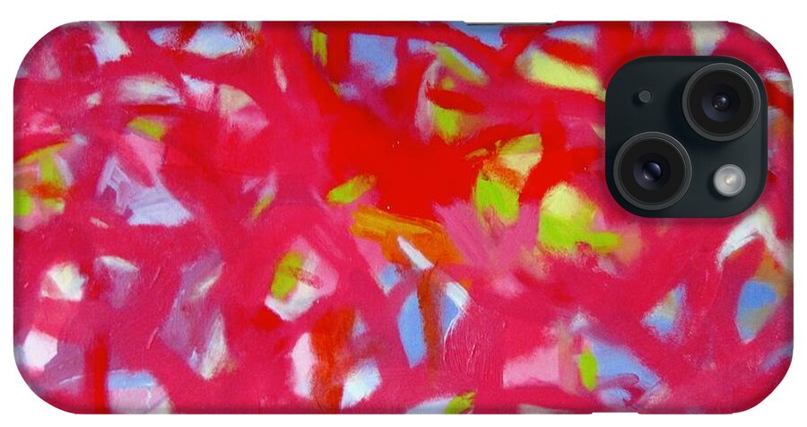 Abstract iPhone Case featuring the painting In The Pink by Steven Miller