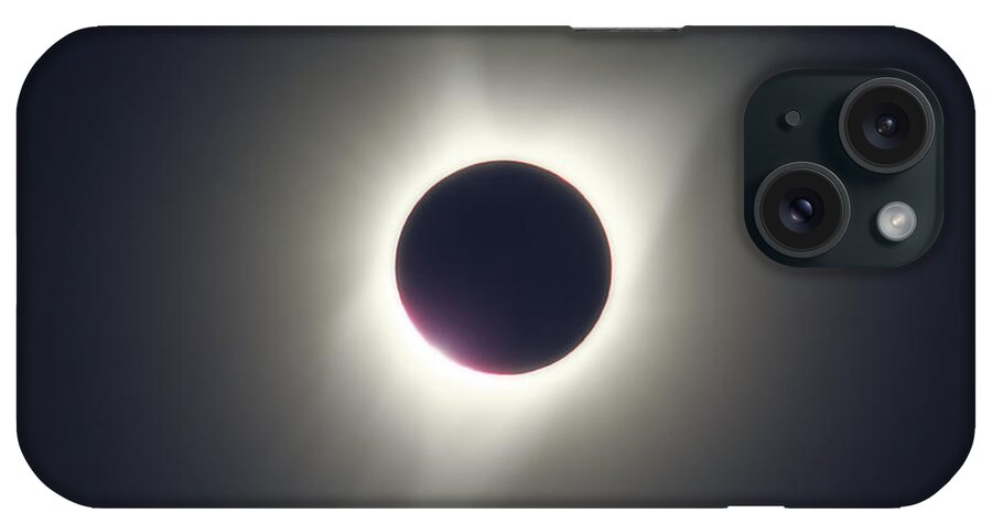 Darin Volpe Nature iPhone Case featuring the photograph In The Shadow of the Moon -- 2017 Solar Eclipse in Independence, Oregon by Darin Volpe