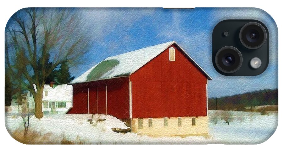 Landscape iPhone Case featuring the photograph In the Throes of Winter by Sandy MacGowan