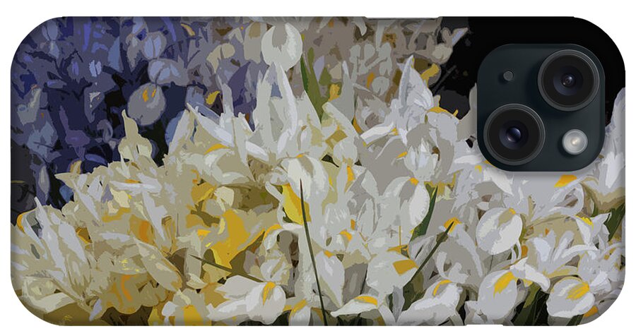 Photograph iPhone Case featuring the photograph Incredible Irises - Cutout by Suzanne Gaff
