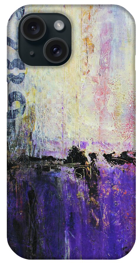 Urban Art iPhone Case featuring the mixed media Inner City Blues by Patricia Lintner