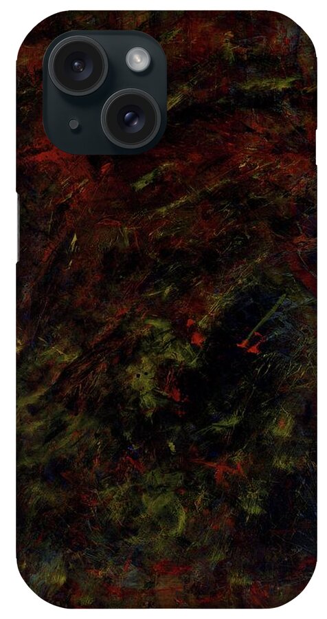 Abstract iPhone Case featuring the painting Inner Wisdom by Angela Bushman