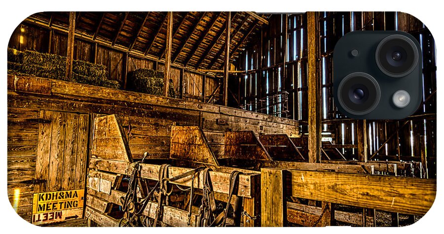 Jay Stockhaus iPhone Case featuring the photograph Inside the Barn by Jay Stockhaus