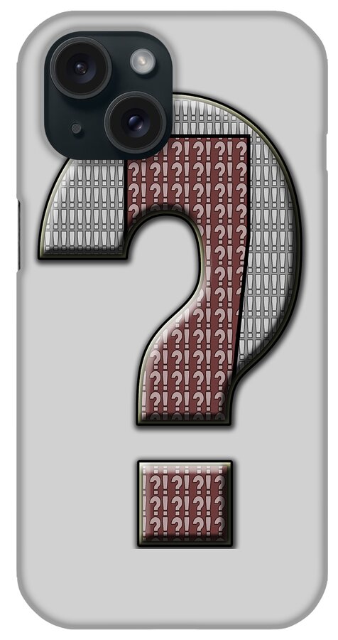 2d iPhone Case featuring the photograph Interrobang 5 by Brian Wallace