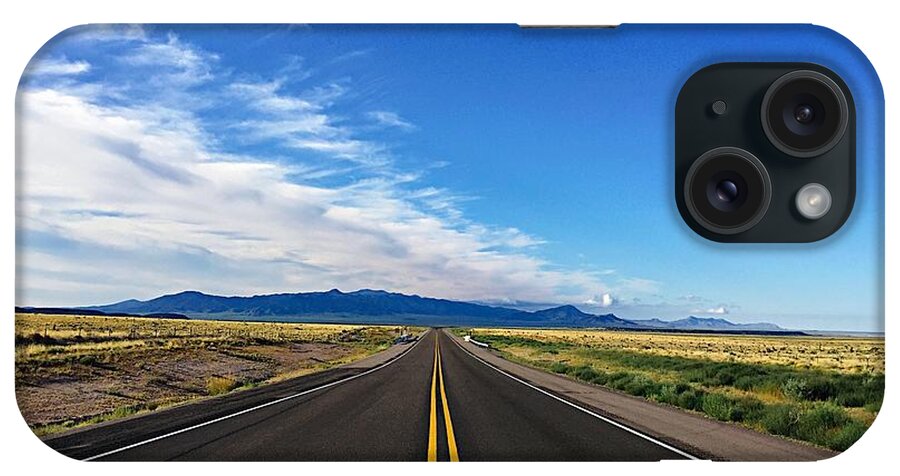 Highway iPhone Case featuring the photograph Into Forever by Brad Hodges