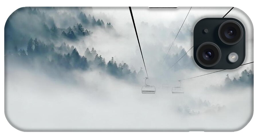 Skiing iPhone Case featuring the photograph Into the Abyss by Andrea Kollo