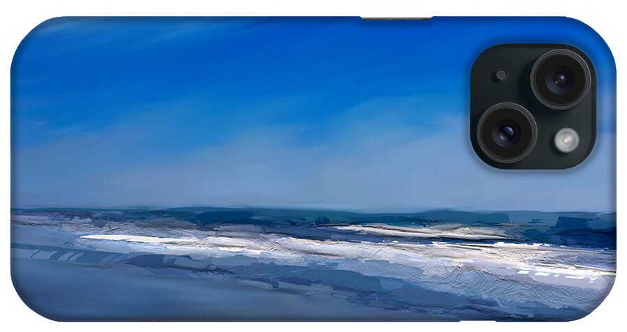 Anthony Fishburne iPhone Case featuring the digital art Into the blue by Anthony Fishburne