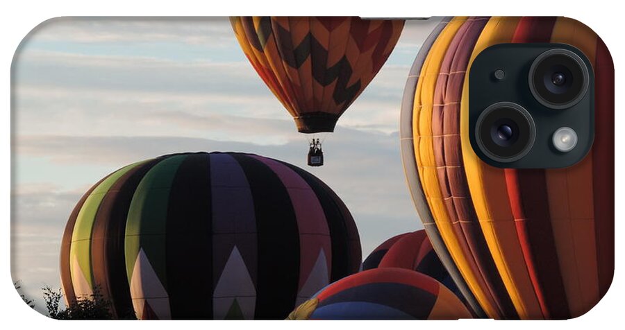 Balloons iPhone Case featuring the photograph Into the Dawn Sky by Bill Tomsa
