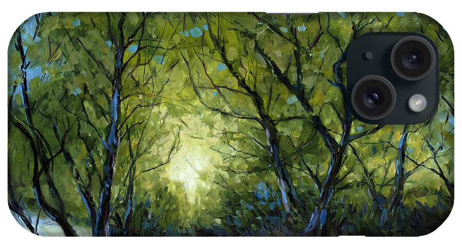 Trees iPhone Case featuring the painting Into the Light by Billie Colson