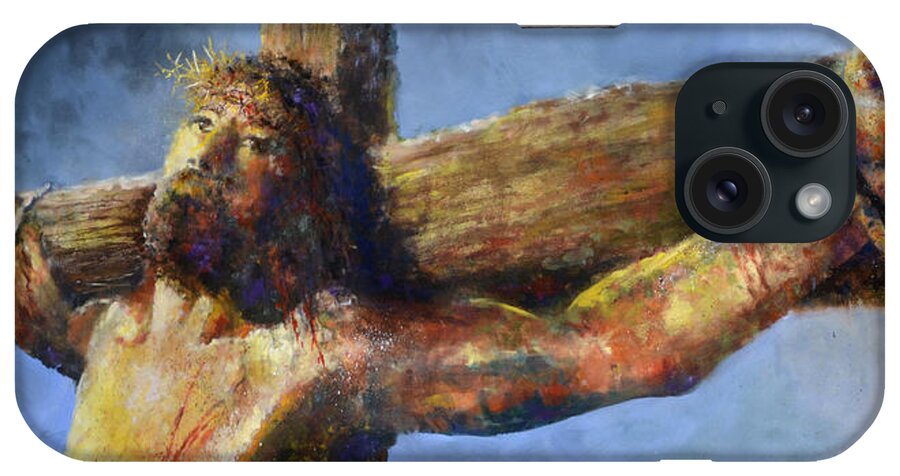 Jesus iPhone Case featuring the painting Into Your Hands by Andrew King