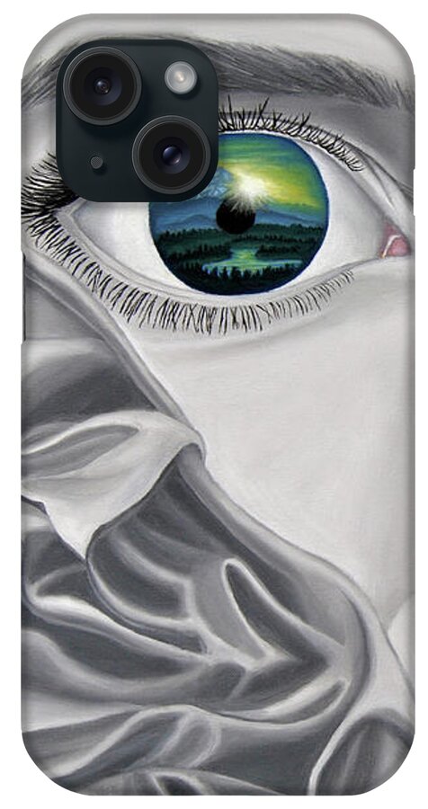Eyes iPhone Case featuring the painting Into Your Sunrise by Mark Lopez