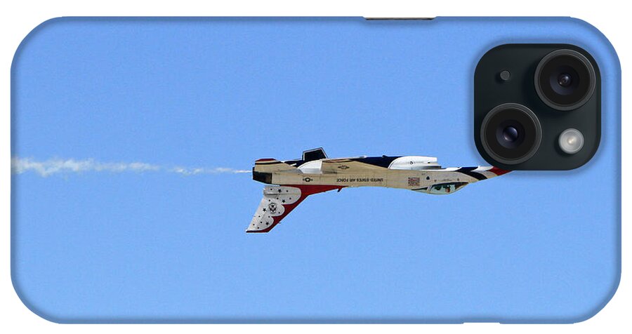 F-16 iPhone Case featuring the photograph Inverted F-16 by Shoal Hollingsworth