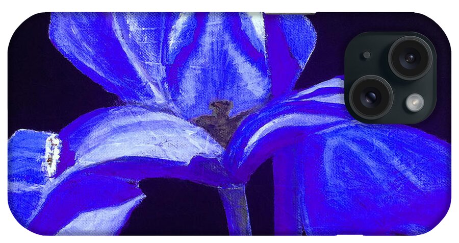 12x12 iPhone Case featuring the painting Iris by Elizabeth Bogard