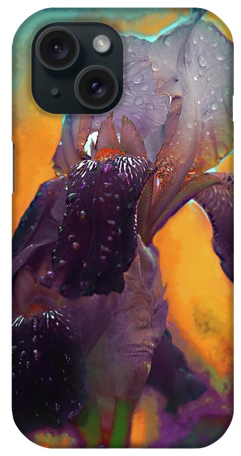 Iris iPhone Case featuring the photograph Iris in purple by Jeff Burgess