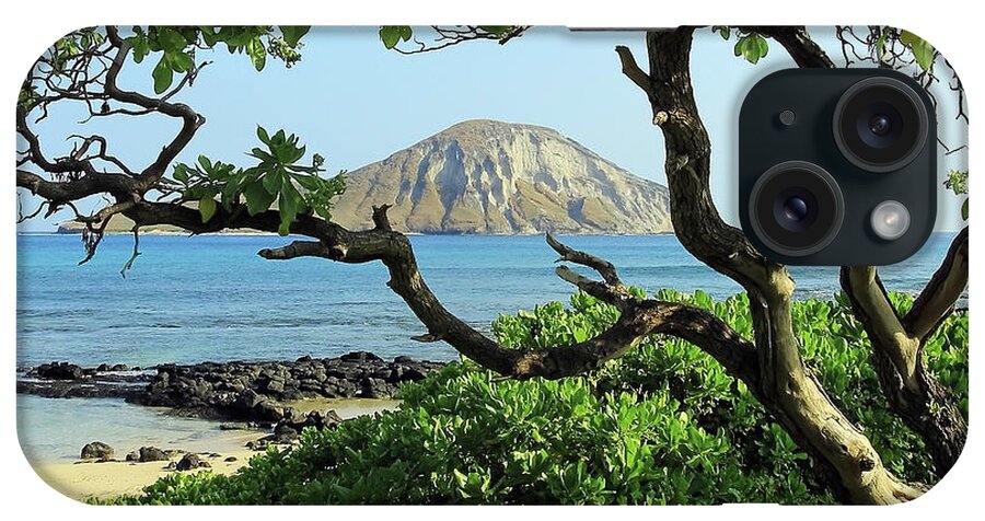 Island Through The Trees iPhone Case featuring the photograph Island Through the Trees by Jennifer Robin