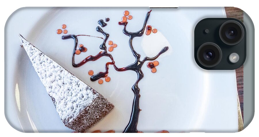 Caprese Cake iPhone Case featuring the photograph Italian caprese cake by Benny Marty