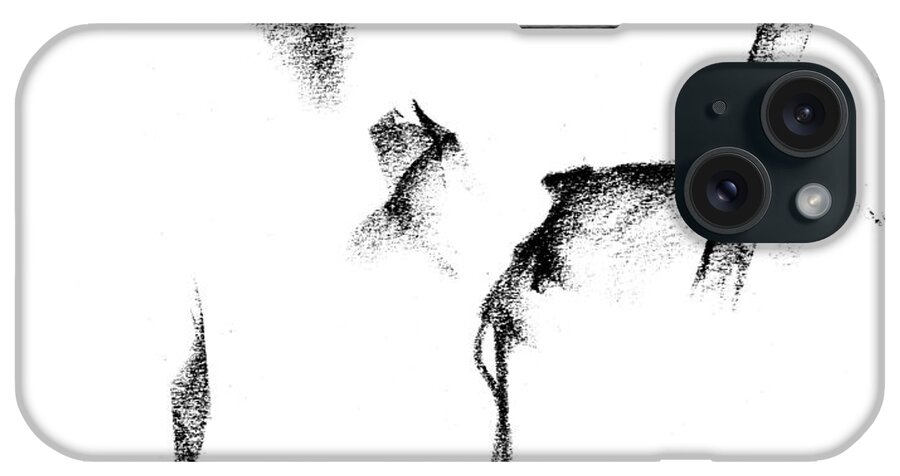 Equine Art iPhone Case featuring the painting Its Just a Little Sketch by Frances Marino