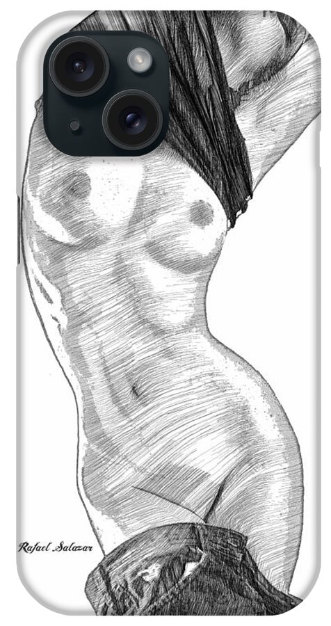 Rafael Salazar iPhone Case featuring the digital art It's too warm for me by Rafael Salazar