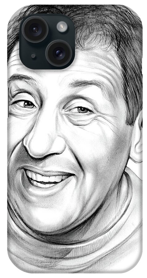 Jack Gilford iPhone Case featuring the drawing Jack Gilford by Greg Joens