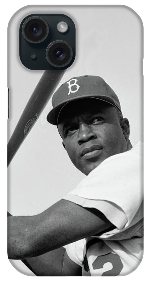 Old Photos iPhone Case featuring the photograph Jackie Robinson 1952 by Mountain Dreams