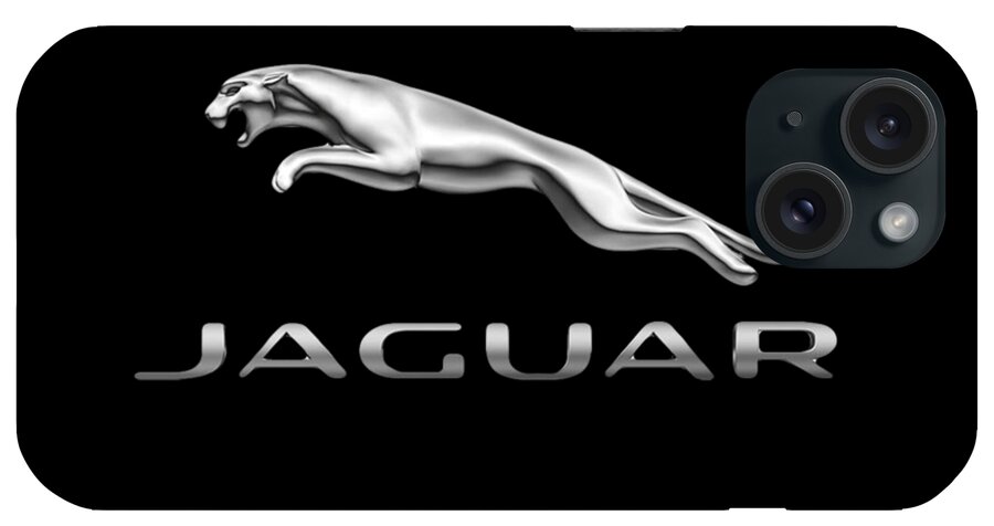Jaguar iPhone Case featuring the photograph Jaguar Logo by Ericamaxine Price