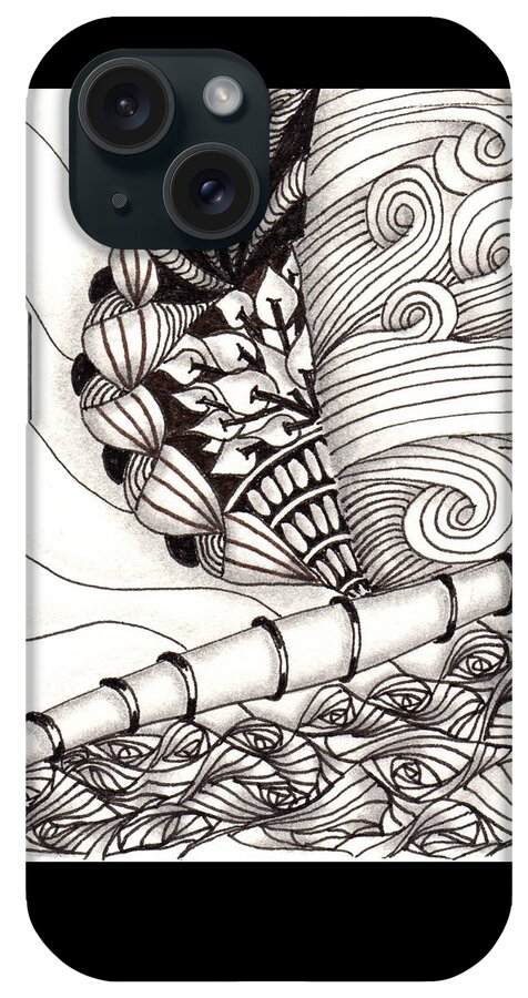 Jamaica iPhone Case featuring the drawing Jamaican Dreams by Jan Steinle