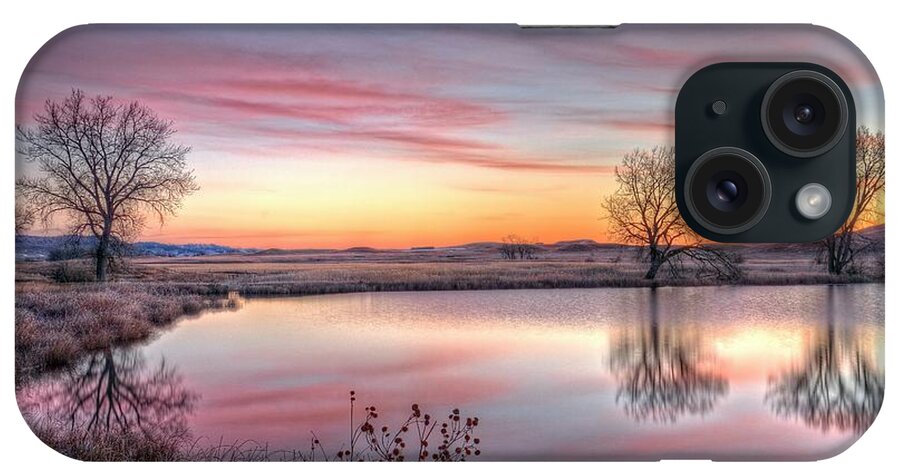 Sunrise iPhone Case featuring the photograph January Dawn by Fiskr Larsen