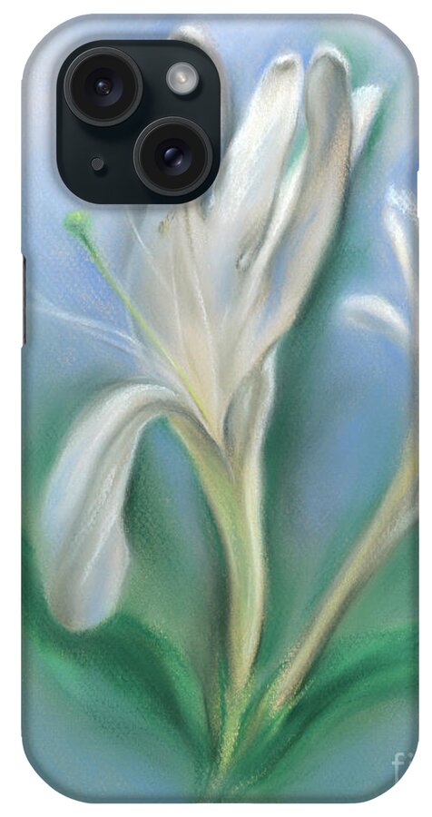 Botanical iPhone Case featuring the painting Japanese Honeysuckle Flowers by MM Anderson