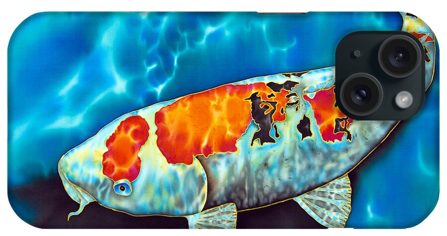 Fish Pond iPhone Case featuring the painting Japanese Koi by Daniel Jean-Baptiste