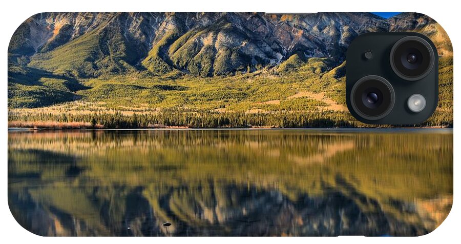 Pyramid Lake iPhone Case featuring the photograph Jasper Pyramid Lake Reflections by Adam Jewell