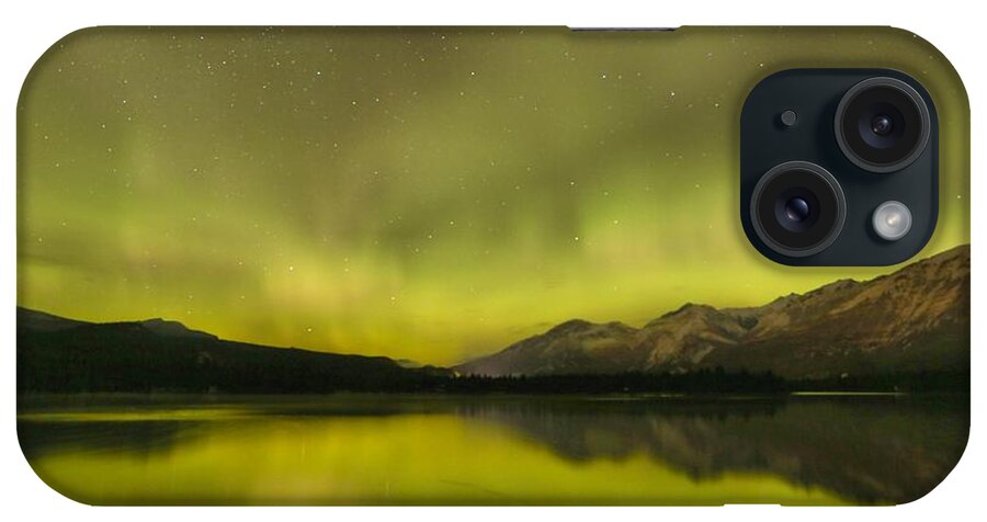 Canadian Northern Lights iPhone Case featuring the photograph Jasper Zen by Adam Jewell