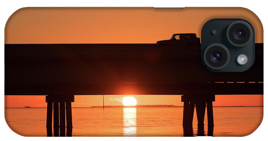 Jeep iPhone Case featuring the photograph Jeep Sunrise by Eilish Palmer